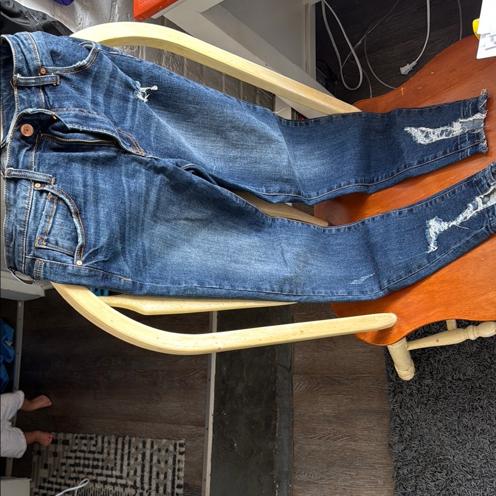 Blue Distressed Jeans